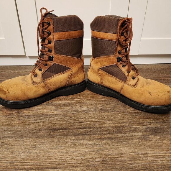 Wolverine insulated Steel Toe Leather Work boots Mens size 10EW - Picture 6 of 9